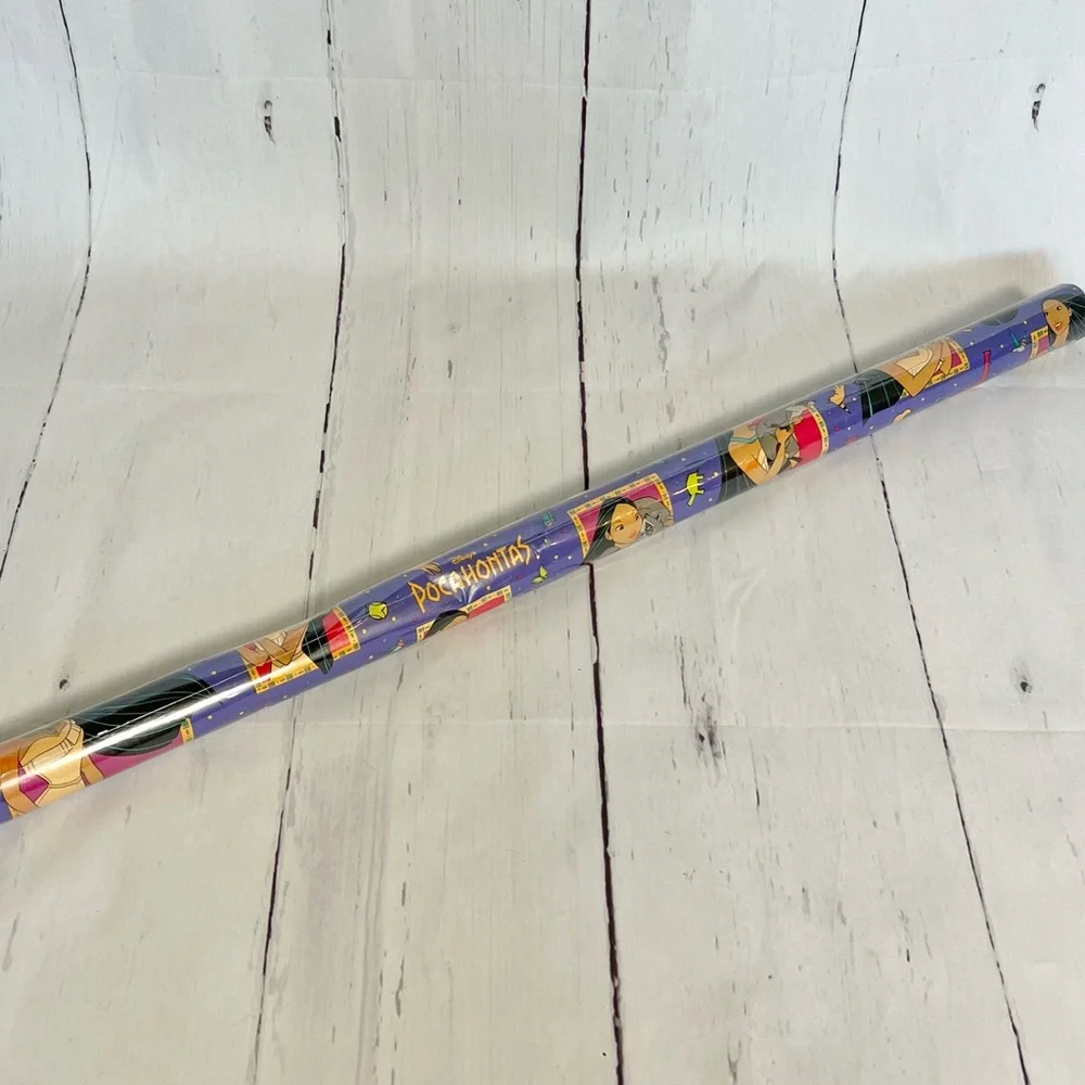 Vintage 90s Disney Pocahontas Gift Wrap Wrapping Paper Roll New and sealed